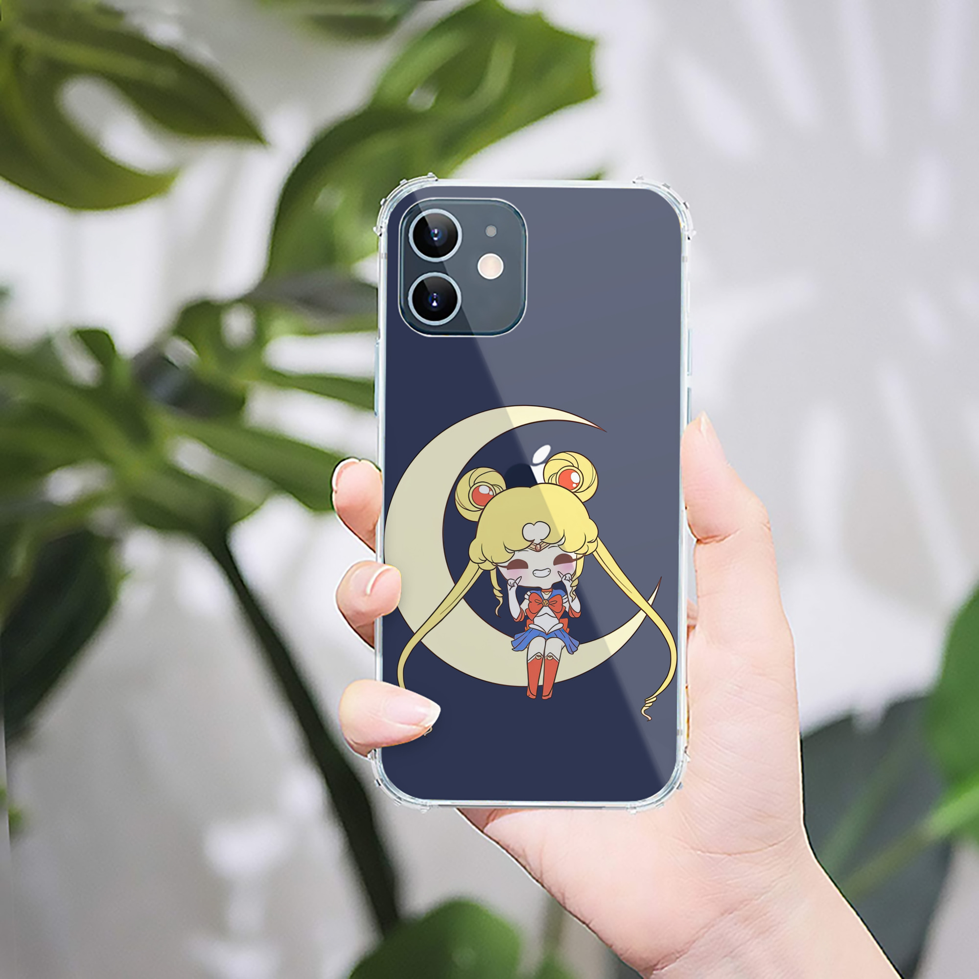 （画像用） 美少女戦士セーラームーン 月野 うさぎ つきの うさぎ Sailor Moon Tsukino Usagi 【iPhone 12シリーズ対応】透明スマホケース（クリアソフトケース）